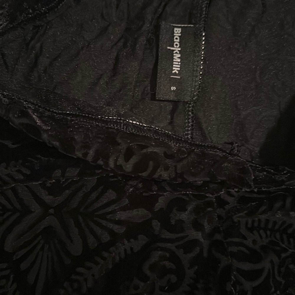 Blackmilk Velvet Leggings that will show your legs through the pattern.
